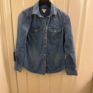 J Crew button down Jean shirt